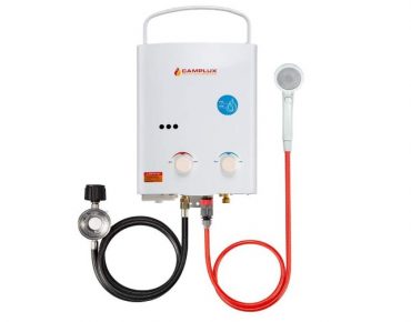 Camplux 5L 1.32 GPM Portable Outdoor Tankless Propane Water Heater