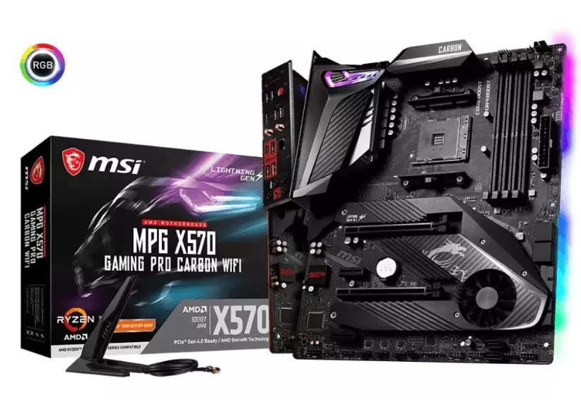 MSI MPG X570 Gaming Pro Carbon WIFI motherboard